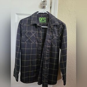 Dixxon Kids Black Checkered Button Down Shirt